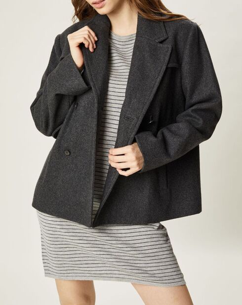 Manteau en Laine mélangée Nova anthracite