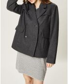 Manteau en Laine mélangée Nova anthracite