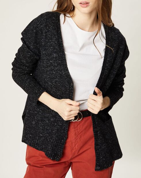 Gilet en Laine mélangée Sibille marine