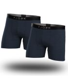 2 Boxers Laine Mérinos mélangé Starhlorn bleus