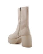 Bottines Constance beiges - Talon 9 cm