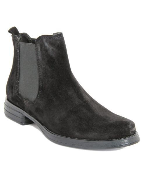 Chelsea boots en Velours de Cuir  Sannah noires