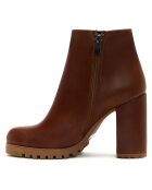 Bottines Charlotte cognac - Talon 9 cm