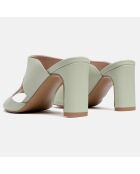 Sabot Endless Summer in pelle verde chiaro