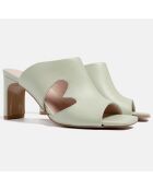 Sabot Endless Summer in pelle verde chiaro