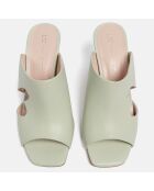 Sabot Endless Summer in pelle verde chiaro
