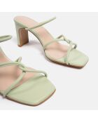 Sabot Just Like Me in pelle verde chiaro