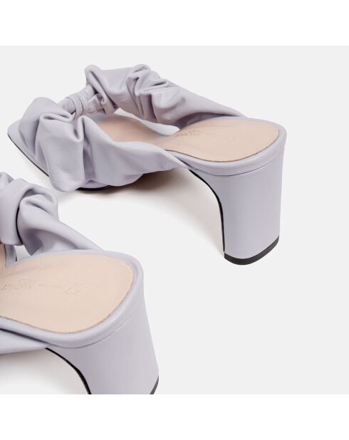 Sabot in pelle lilla Oh Sheila