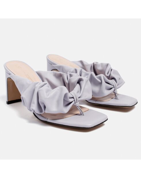Sabot in pelle lilla Oh Sheila