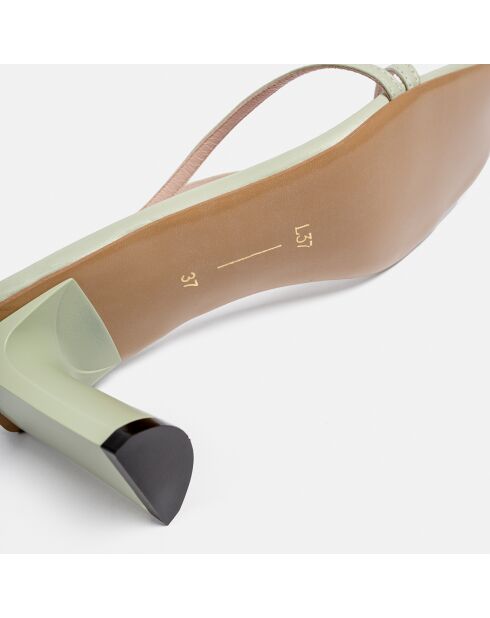 Escarpins en Cuir That Hill vert pâle