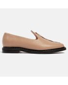 Mocasines de piel color topo Ice Coffee