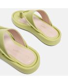 Sandali I'M So Excited in pelle verde chiaro