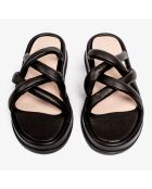 Sandalias Sunshine Reggae de piel negra