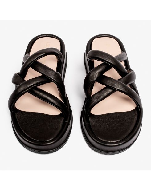 Sandalias Sunshine Reggae de piel negra