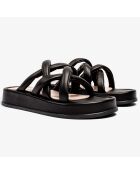 Sandalias Sunshine Reggae de piel negra