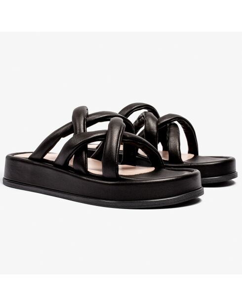 Sandalias Sunshine Reggae de piel negra
