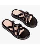 Sandalias Sunshine Reggae de piel negra