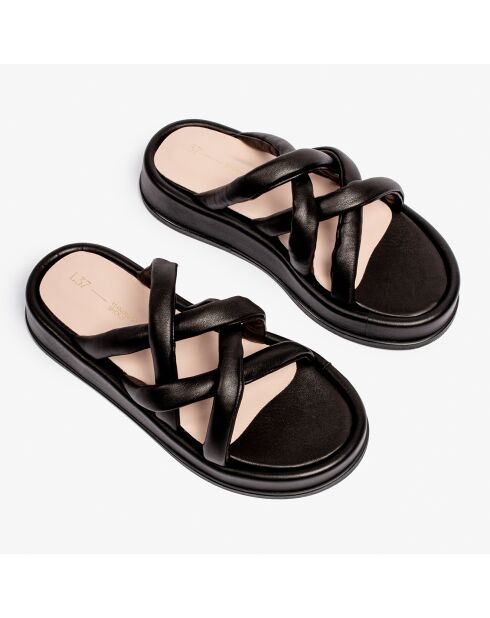 Sandalias Sunshine Reggae de piel negra