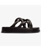 Sandalias Sunshine Reggae de piel negra