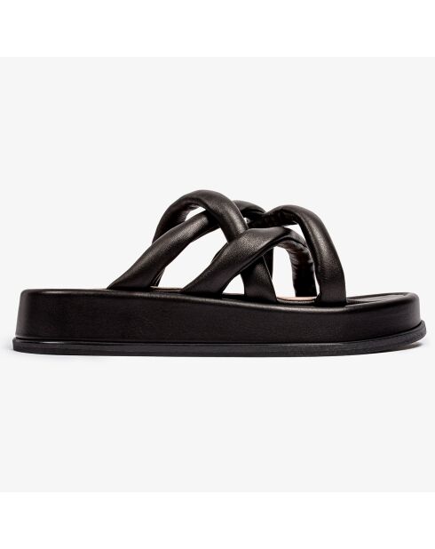 Sandalias Sunshine Reggae de piel negra