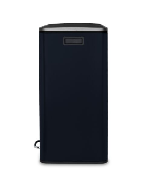 Poubelle de tri à pédale bleu nuit - 2x30L