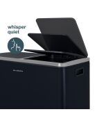 Poubelle de tri à pédale bleu nuit - 2x30L