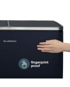 Poubelle de tri à pédale bleu nuit - 2x30L