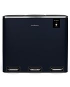 Poubelle de tri à pédale bleu nuit - 3x18L