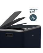 Poubelle de tri à pédale bleu nuit - 3x18L