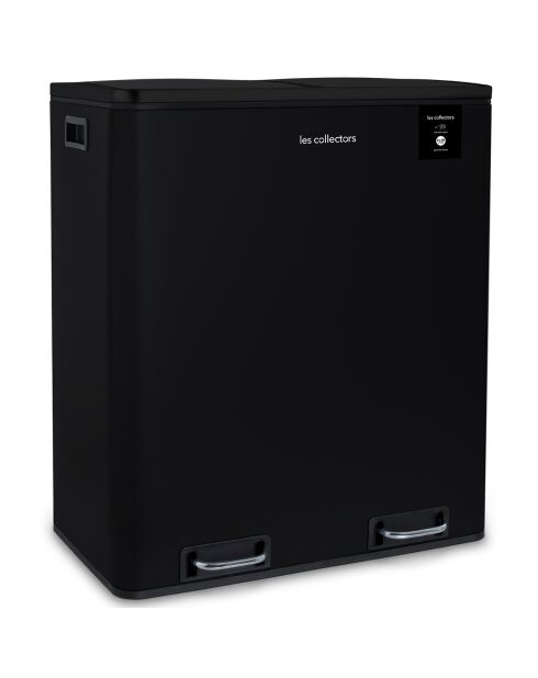 Zwarte pedaalsorteerbak - 2x30L