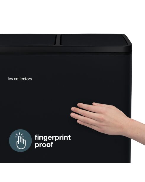 Zwarte pedaalsorteerbak - 3x18L