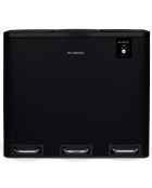 Cubo de clasificación de pedales negro - 3x18L