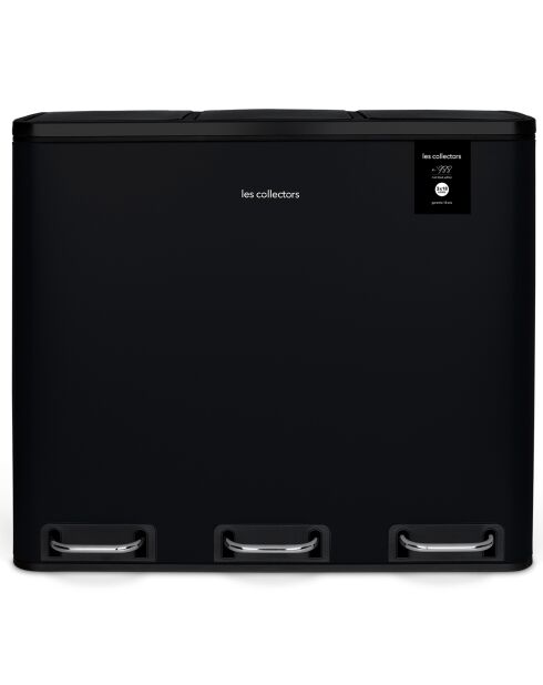 Zwarte pedaalsorteerbak - 3x18L