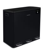 Cubo de clasificación de pedales negro - 3x18L
