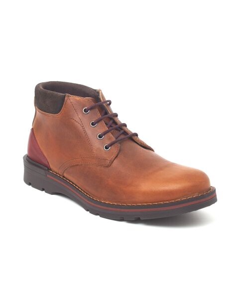 Boots en Cuir cognac