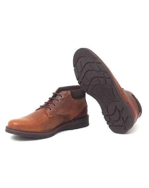 Boots en Cuir cognac