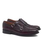 Monk en Cuir bordeaux