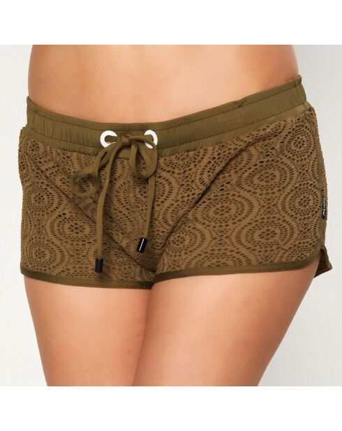 Short de bain Night vert kaki