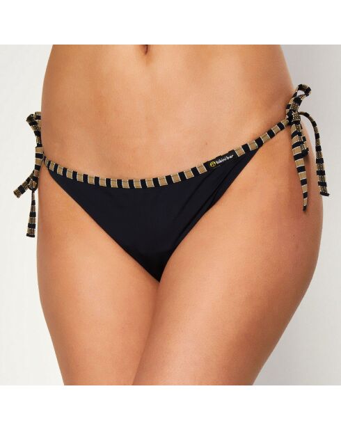 Bas de maillot de bain Fun Circus à rayures noir/beige