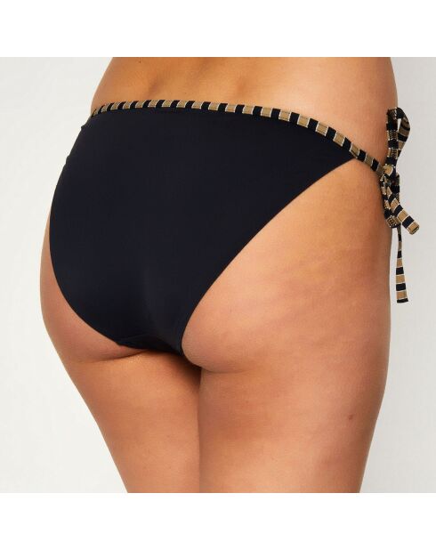 Bas de maillot de bain Fun Circus à rayures noir/beige