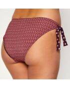 Bas de maillot de bain Spring imprimé bleu marine/rouge
