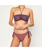 Bas de maillot de bain Spring imprimé bleu marine/rouge