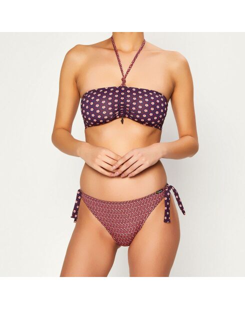 Bas de maillot de bain Spring imprimé bleu marine/rouge