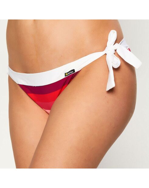 Gestreifte Bikinihose Chic Pop in Rosa