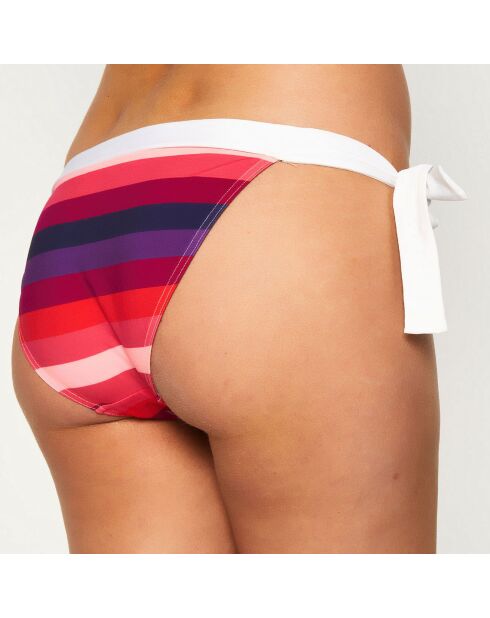 Gestreifte Bikinihose Chic Pop in Rosa