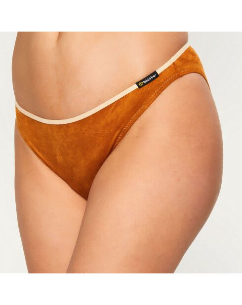 Bas de maillot de bain Armel marron/beige