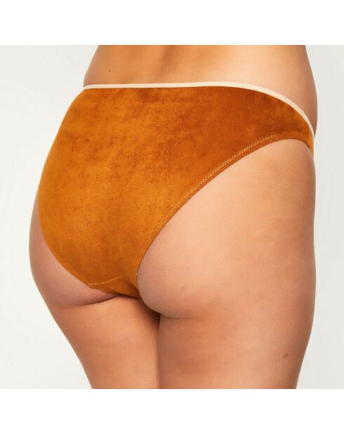 Bas de maillot de bain Armel marron/beige
