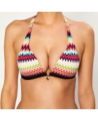 Haut de Maillot de bain Push-Up Rai imprimé multicolore