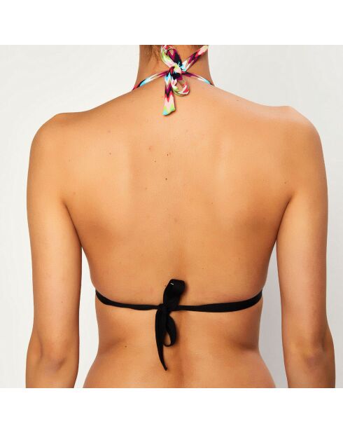 Top bikini multicolore con stampa Push-Up Rai