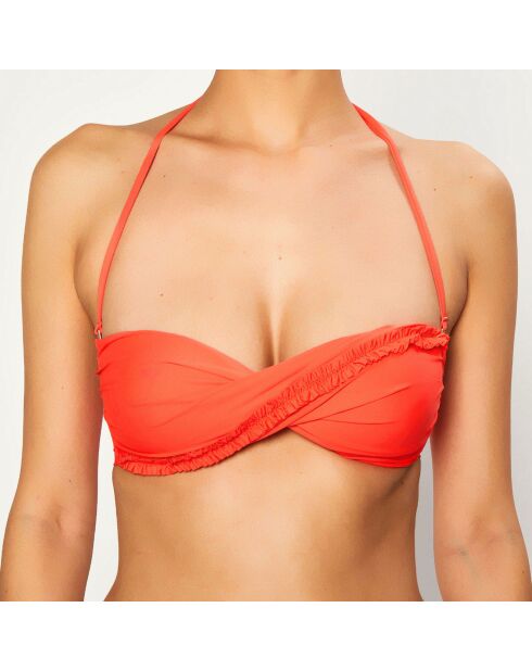 Haut de Maillot de bain Oscar orange